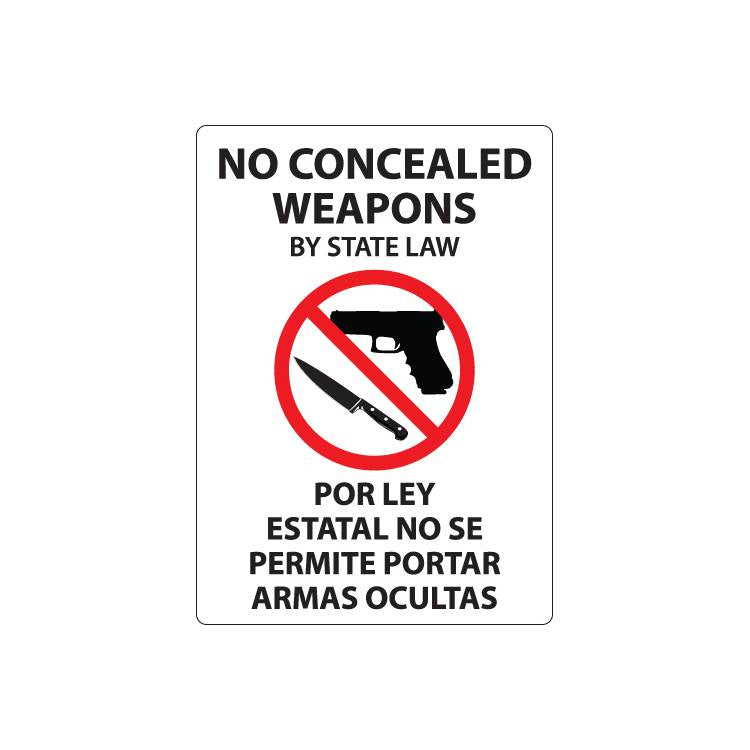 ZING Concealed Carry Decal, 7X5, 2/PK- Model 1827D