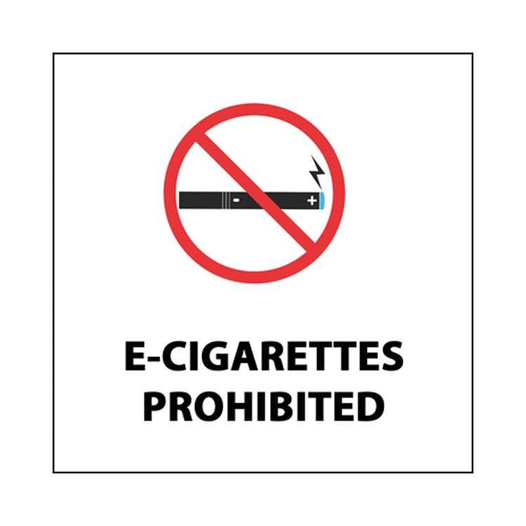 ZING No Smoking Label, 4X4, 2/PK- Model 1868S