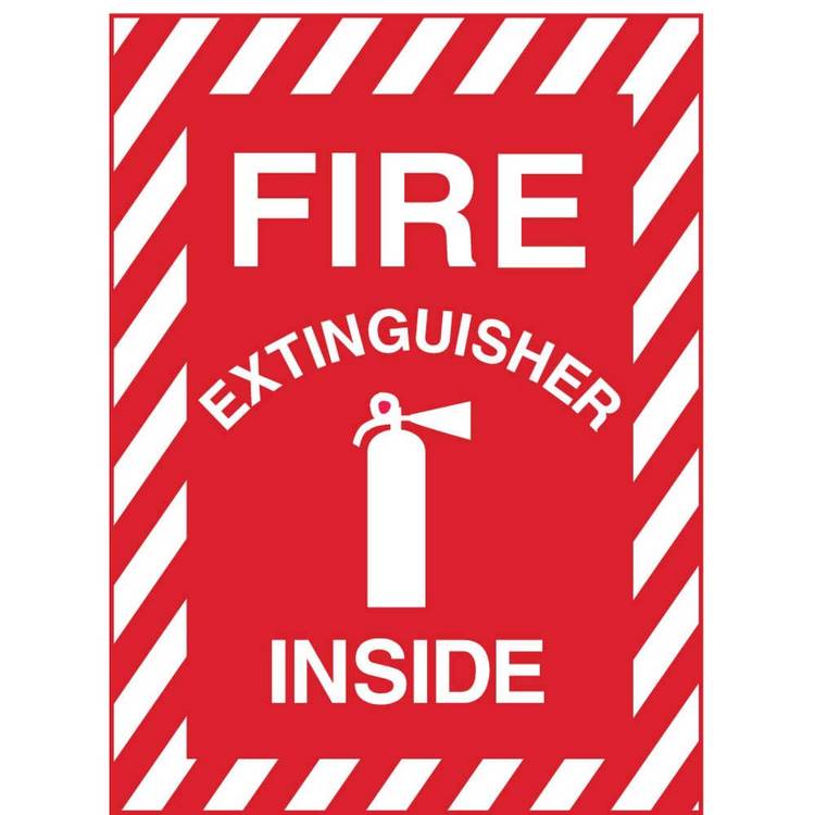 ZING Safety Sign, FIRE EXT, 10X7- Model 1890A