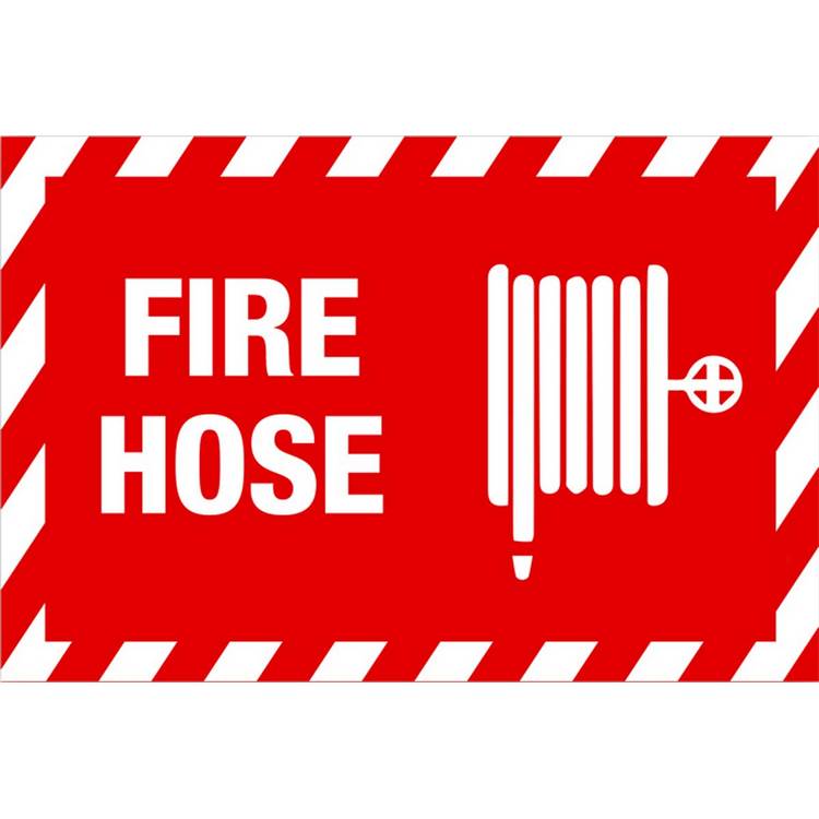 ZING Safety Sign, FIRE HOSE, 7X10- Model 1894S