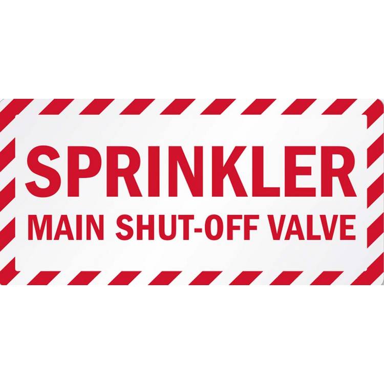 ZING Safety Sign, SPRINKLER OFF, 7X10- Model 1898G