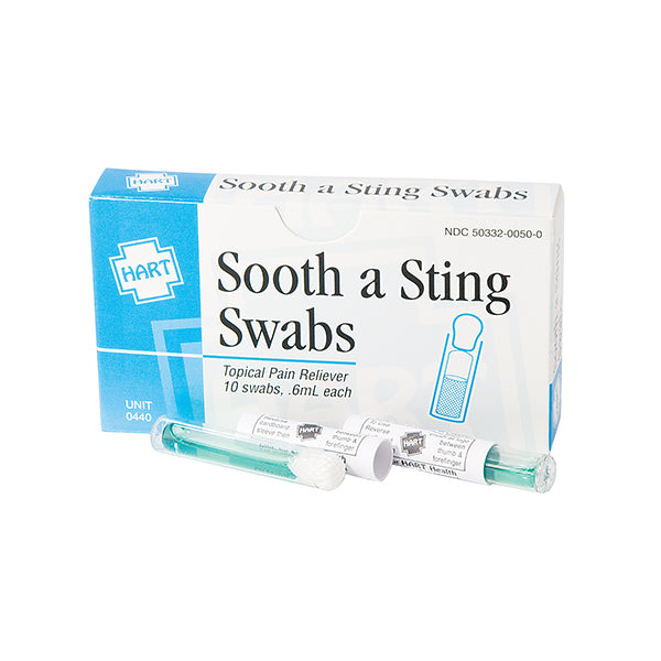 Sting Relief Swabs, 10/Box