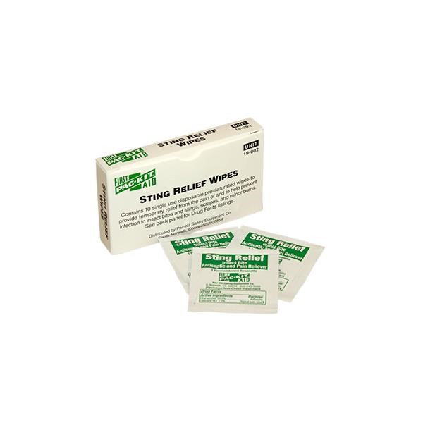Sting Relief Wipes, 10/Box