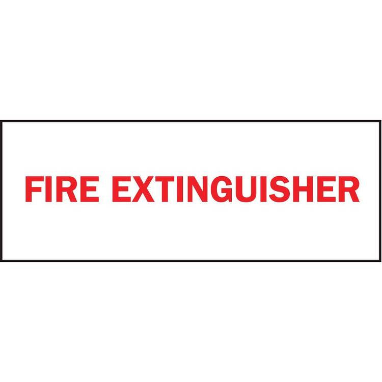ZING Safety Sign, FIRE EXTINGUISH, 5X14- Model 1900S
