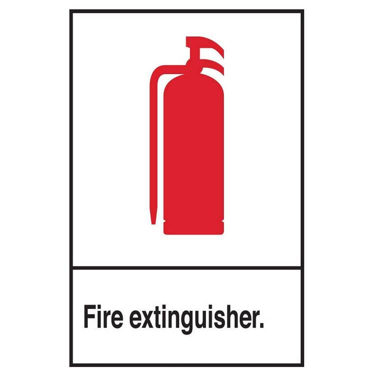ZING Safety Sign, FIRE EXTINGUISH, 10X7- Model 1901A