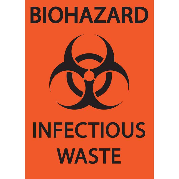 ZING Safety Sign, BIOHAZARD, 10X7- Model 1915A