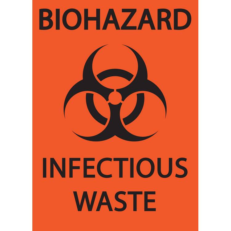 ZING Safety Sign, BIOHAZARD, 10X7- Model 1915
