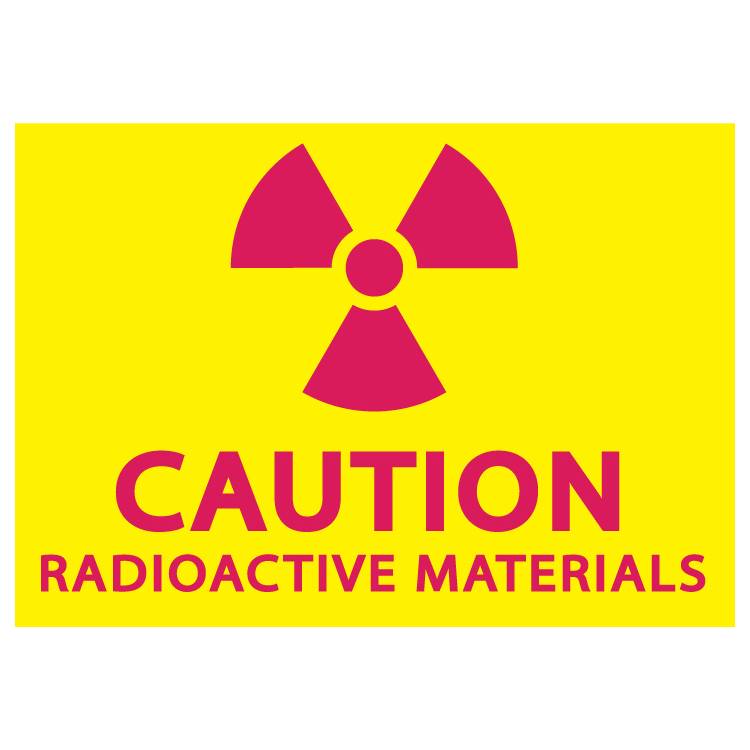 ZING Safety Sign, RADIOACTIVE, 7X10- Model 1929A
