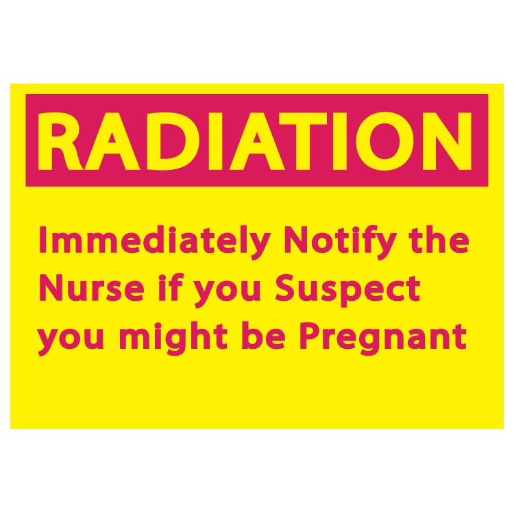 ZING Safety Sign, RADIATION, 7X10- Model 1932A