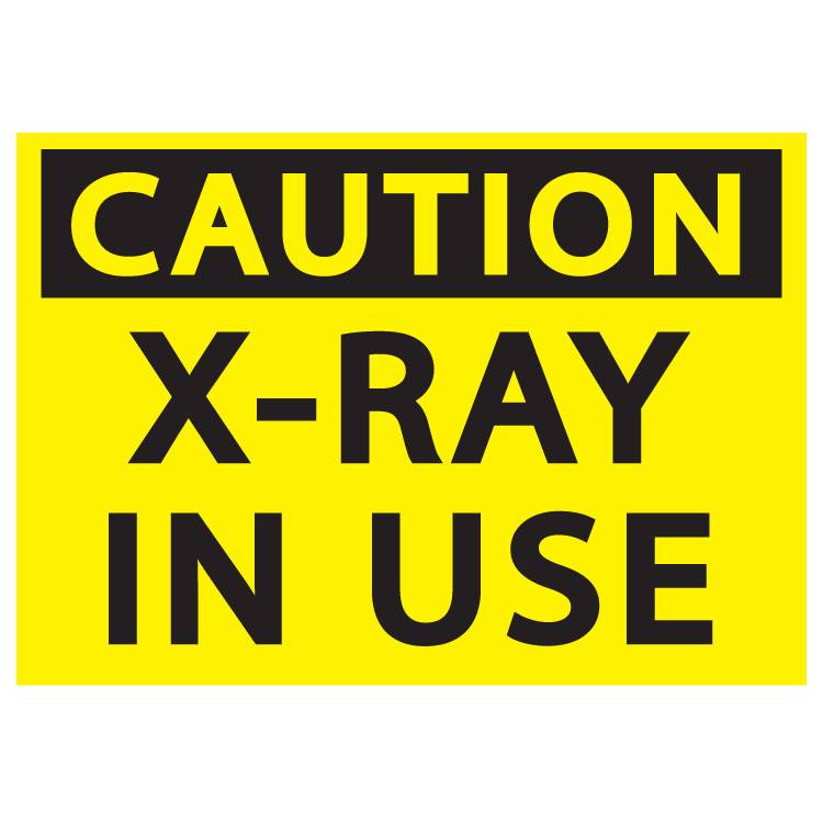 ZING Safety Sign, X-RAY, 7X10- Model 1936A