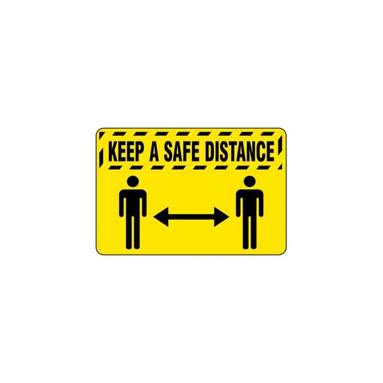 Keep a Safe Distance 4' x 6'
