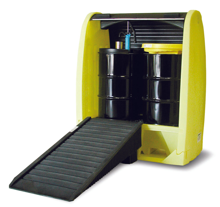 2-Drum Hardcover with Spill Pallet