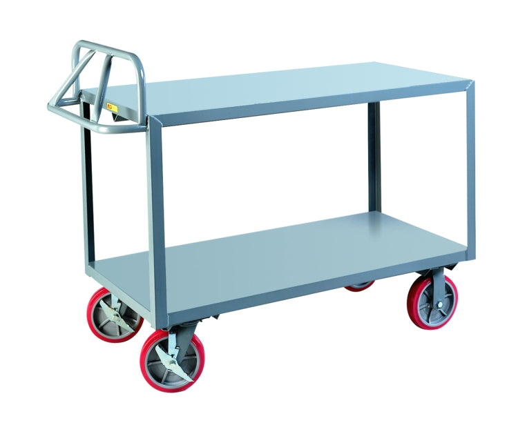 30" x 48" Little Giant 2-Flush Shelf Ergonomic Truck w/ 8" Casters