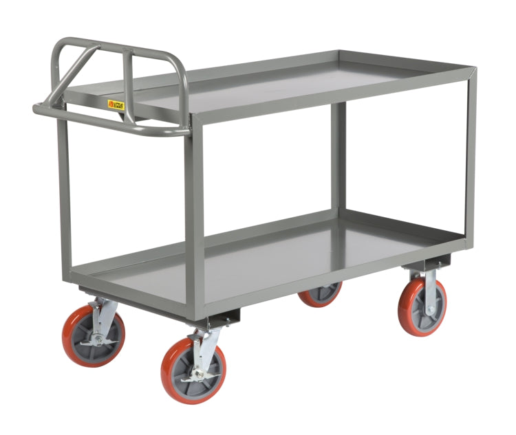 24" x 36" Little Giant 2-Shelf Ergonomic Truck w/ 8" Casters