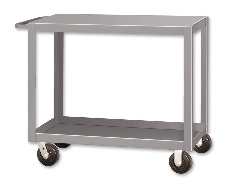 Pucel 18" x 48" 2 Shelf Heavy Duty Truck w/ Steel Casters