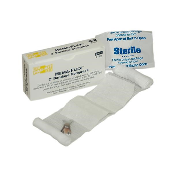 Hema-Flex Bandage Compress (Unitized Refill), 2", 4/Box