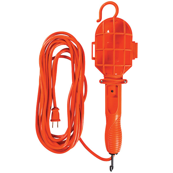 Southwire® Trouble Light w/ Plastic Guard, 18 ga, 25', Orange, 1/Each