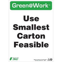 Thumbnail for ZING Green At Work Sign, 14X10- Model 2043