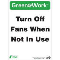 Thumbnail for ZING Green At Work Sign, 14X10- Model 2045