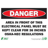 Thumbnail for ZING Eco Safety Sign, Danger, 10X14- Model 2089