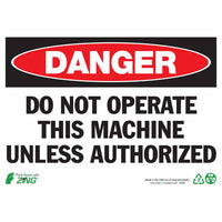 Thumbnail for ZING Eco Safety Sign, Danger, 10X14- Model 2095A
