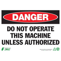 Thumbnail for ZING Eco Safety Sign, Danger, 10X14- Model 2095