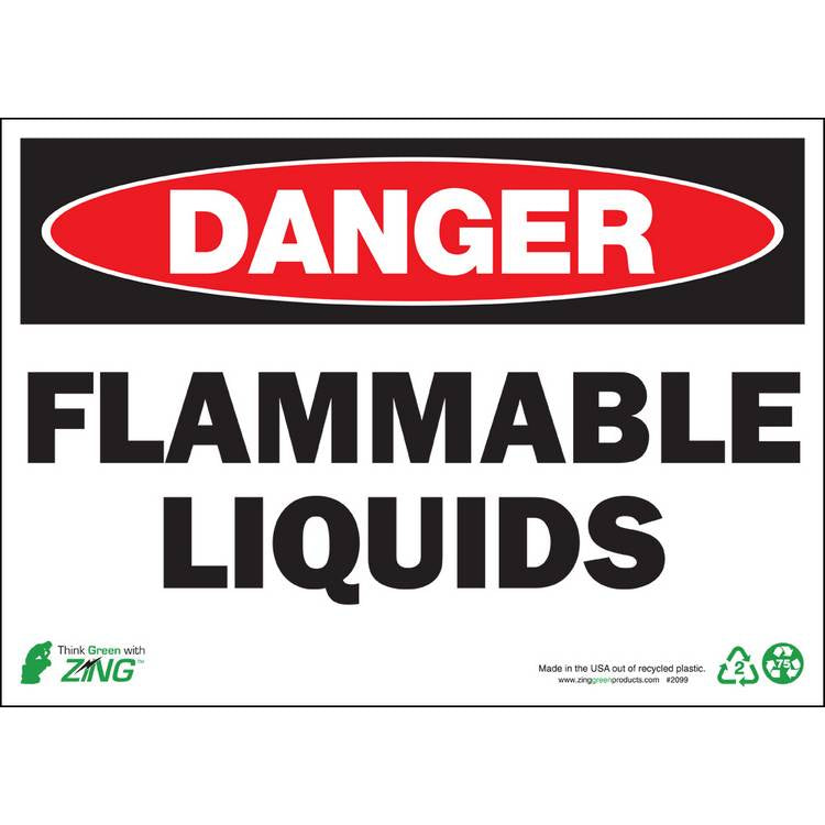 ZING Eco Safety Sign, Danger, 10X14- Model 2099S