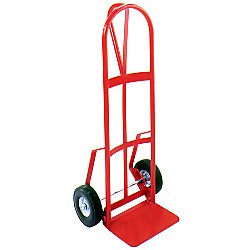 Wesco "D" Handle Industrial Hand Truck w/ 8" Solid Rubber Wheels