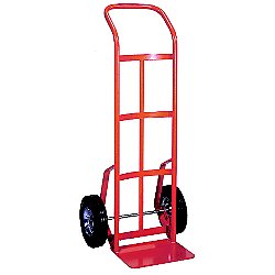 Wesco Swept Back Continuous Handle Industrial Hand Truck w/ 8" Mold-on Rubber Wheels
