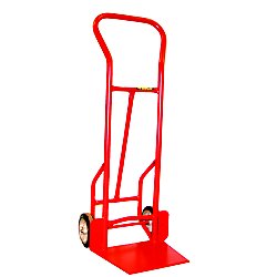 Wesco Heavy Duty Shovel Nose Hand Truck w/ 8" Mold-on Rubber Wheels