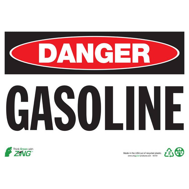 ZING Eco Safety Sign, Danger, 10X14- Model 2101S