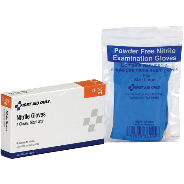 Exam-Quality Gloves (Unitized Refill), Nitrile (Latex-Free), 2/Pair