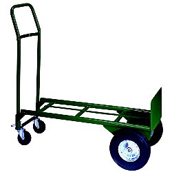 Greenline Economical 2-in-1 Hand Truck w/ 10" Pneumatic Wheels