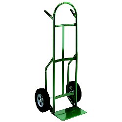 Extra High Back "D" Shaped Handle Industrial Hand Truck w/ 10" Solid Rubber Wheels