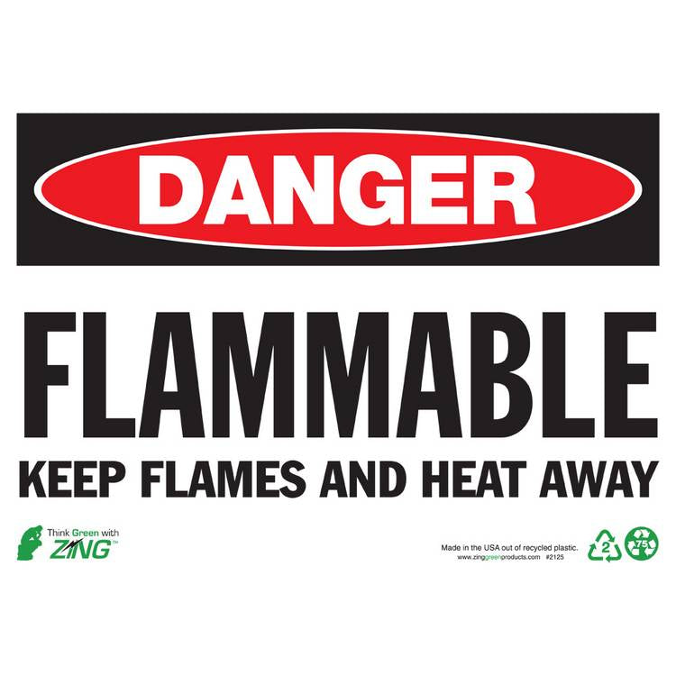 ZING Eco Safety Sign, Danger, 10X14- Model 2125A