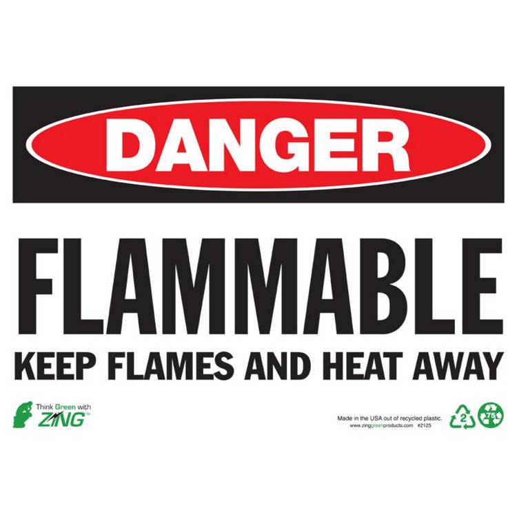 ZING Eco Safety Sign, Danger, 10X14- Model 2125