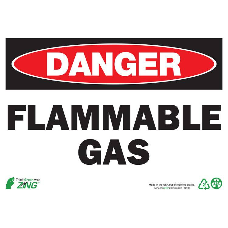 ZING Eco Safety Sign, Danger, 10X14- Model 2127A