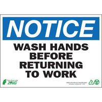 Thumbnail for ZING Eco Safety Sign, Notice, 10X14- Model 2137A