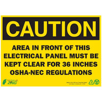Thumbnail for ZING Eco Safety Sign, Caution, 10X14- Model 2145