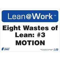 Thumbnail for ZING Lean At Work Sign, 10x14- Model 2168