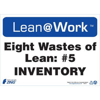 Thumbnail for ZING Lean At Work Sign, 10x14- Model 2170