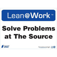 Thumbnail for ZING Lean At Work Sign, 10x14- Model 2182