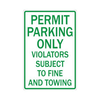 Thumbnail for ZING Eco Parking Sign, 18X12, HIP- Model 2384