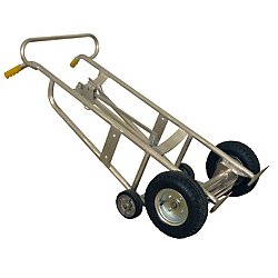 Wesco Manual Aluminum Drum Truck w/ 12" Pneumatic Wheels