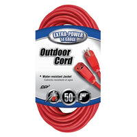 Thumbnail for Southwire® Vinyl SJTW Outdoor Extension Cord, 14/3 ga, 15 A, 50', Red, 1/Each