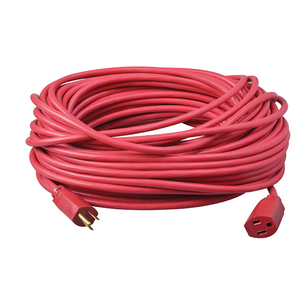 Southwire® Vinyl SJTW Outdoor Extension Cord, 14/3 ga, 15 A, 100', Red, 1/Each