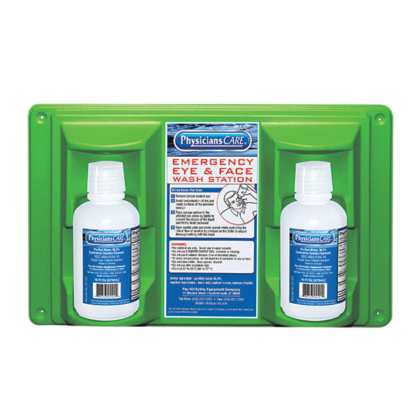 Eyewash Station, Double Bottle, 16 oz, 1/Each