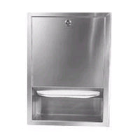 Bradley Bx Recessed Stainless Steel Towel Dispenser, 475 Multi-Fold or 350 C-Fold