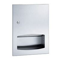 Bradley Bx Recessed Stainless Steel Towel Dispenser, 400 Multi-Fold or 300 C-Fold