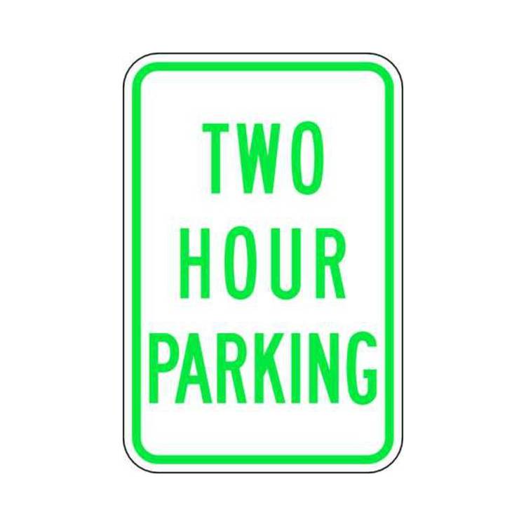 ZING Eco Parking Sign, 18X12, HIP- Model 2509